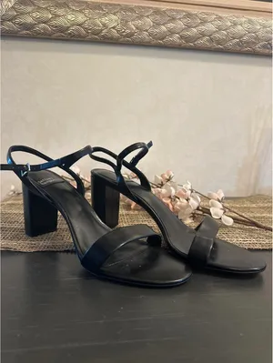 Jeffrey Campbell Black Strappy Block Heel Sandals thumbnail 6