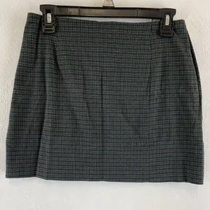 VTG Y2K Route 66 Women’s Mini Skirt Plaid Grunge Green Size 16 thumbnail 1