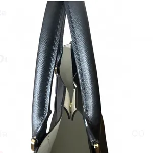 Michael Kors Saffiano Leather Greenwich Grab Bag Satchel Purse-long strap black thumbnail 5