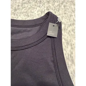 DSG Women Black High Neck Ribbed Seamless Tank Crop Top Low Support‎ NWT size XS thumbnail 3