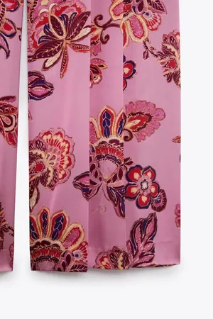 Zara jumpsuit romper wide leg sleeveless boho floral summer vacation casual thumbnail 13