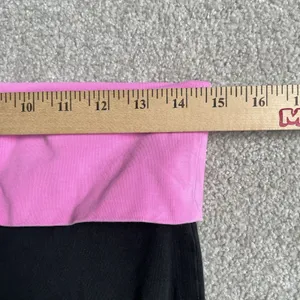 Vintage y2k 2000's Victoria's Secret PINK Fold Over Logo Flare Leggings Small thumbnail 10