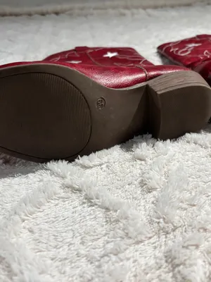 Cowgirl boots red 39 euro size thumbnail 5