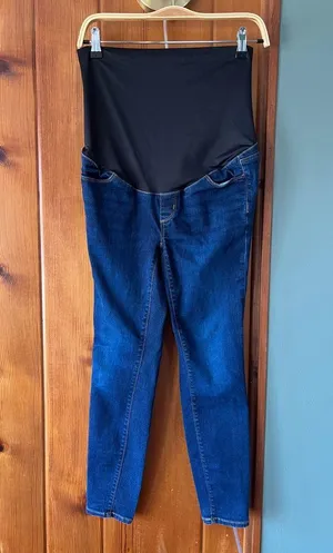 Loft Maternity Dark Wash Jeans- Size 4 Petite Medium thumbnail 1
