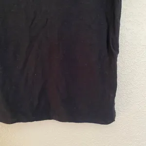 Standard James Perse Black Short Sleeve Shirt Boxy Cotton Blend Women's 0 / XS thumbnail 4