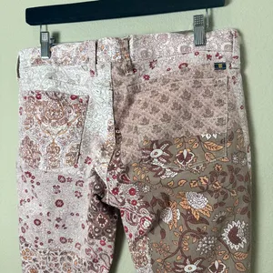 LUCKY BRAND Patchwork Pink Denim Charlie Skinny Style Jeans Pants Size 8 / 29 thumbnail 8