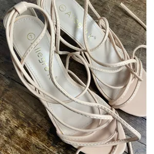 Allegra‎ K Strappy Lace Up Chunky Heeled Sandal size 7 thumbnail 3