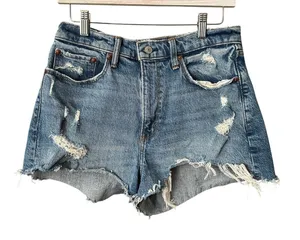 Abercrombie & Fitch Mom High Rise Curve Love Short Size 6/28 thumbnail 1