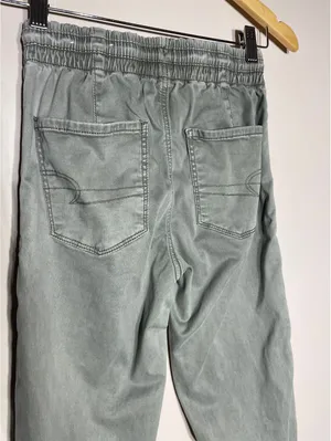 American Eagle Cargo Jogger Green Utility Streetwear Y2K 2 thumbnail 5