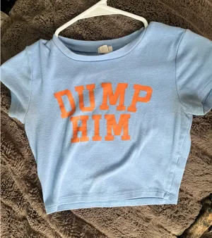 Dump Him Garage Crop Tee thumbnail 1