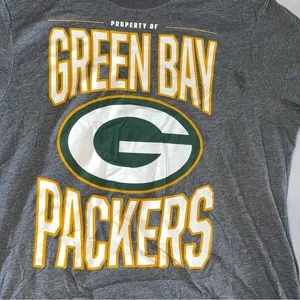 Nike T-Shirt Women's Gray Green Bay Packers XL NFL Football thumbnail 2