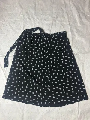 NYCC NEW YORK CLOTHING CO. Silky cool temperature white dots black a-line skirt NWT New with tag Same day shipping Smoke and pets free thumbnail 2