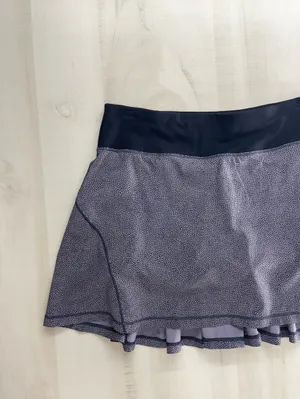 LULULEMON womens circuit breaker black polka dot pleated workout skirt 4 tall thumbnail 5