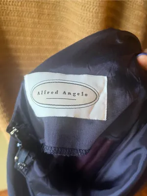 Alfred Angelo Navy Maxi Dress with Sleeveless Scoop Neck thumbnail 5