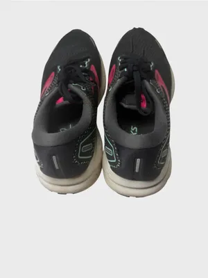 Brooks Women's Black Running Sneakers with Pink and Teal Accents thumbnail 8