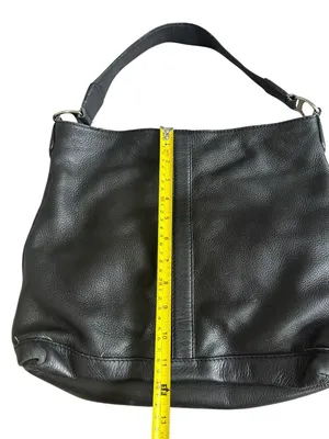 MICHAEL KORS Black Leather Satchel Shoulder Bag thumbnail 5