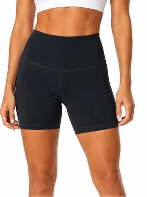 CRZ YOGA Butter Luxe High Waisted Biker Shorts Medium black thumbnail 1