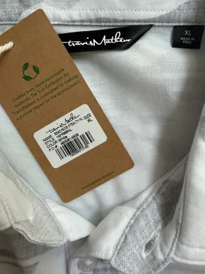 Travis Mathew NWT Gray Camo Beachside Stealth Polo Shirt, Size XL, MSRP $109 thumbnail 6