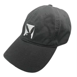 Big Bunny Women's Black Embroidered Adjustable Playboy Baseball Cap Hat OS thumbnail 1