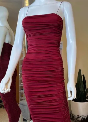 Oh Polly Ruched Body Con Midi Dress thumbnail 3