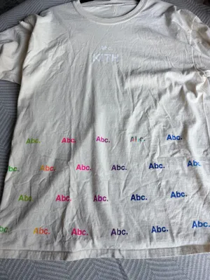 Advisory Board Crystals x Kith long sleeve ABC logo cream multi color shirt S thumbnail 8