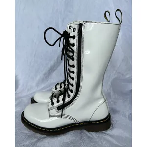 Dr Doc Martens 9733 Patent Lamper Boots with Zipper, White UK 6, US 8‎ Womans thumbnail 4