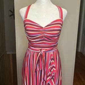 Anthropologie Maeve Gabriela Sleeveless Faux Wrap Ruffle Maxi Dress NWT Small thumbnail 5