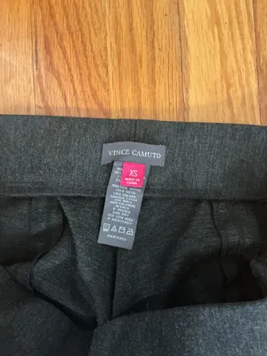 Vince Camuto Womens Slim Leg Dark Grey Heather Ponte Legging- Sz Xsm thumbnail 3