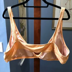 J.Crew Light Orange Tie Front High Waisted Bikini Set Plus Size 3X thumbnail 5