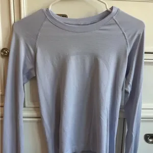 Lululemon Swiftly Tech Long Sleeve Blue/Periwinkle Shirt thumbnail 1