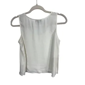 The Limited XS White‎ Cream Tank Top Women's Scoop Neck Layering Shell thumbnail 7