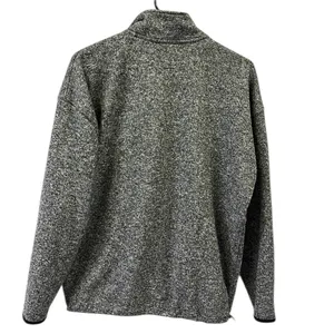 Victorias Secret PINK Heather Gray Quarter Zip Kangaroo Pocket Knit Sweatshirt M thumbnail 11