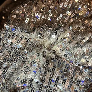 Xscape (with flaws)Size 10 Beige/Tan Underlay Silver Sequin 1 Arm Party … thumbnail 14