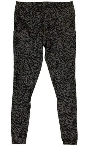 Pact Brown Animal Print Organic Cotton High Waist Leggings S Eco Soft Stretch thumbnail 1