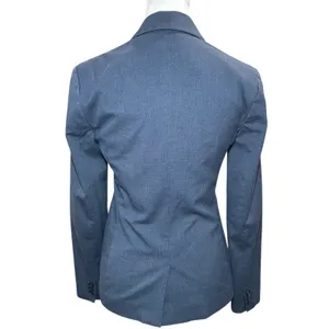 Banana Republic‎ Navy Blue 2-button Blazer Jacket 0 Lined Cuff Interview Office thumbnail 3