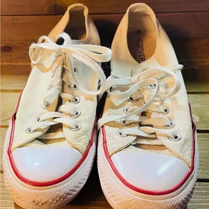 Converse Shoes Womens 8.5 Chuck Taylor All Star Sneakers White Canvas Lace Up thumbnail 1