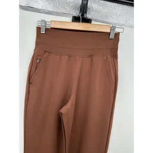 Athleta Venice Wide Leg Pant Chocolate Brown High Rise Ribbed Waist XXS Pockets thumbnail 6