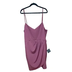 Lulus Forever Your Girl Plum Purple‎ Bodycon Dress Plum Purple Plus Size 3X thumbnail 4
