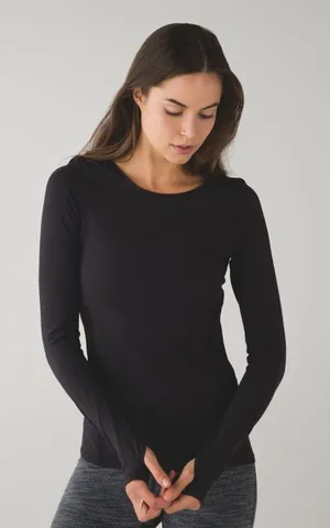 Lululemon align and define long sleeve tee 6‎ Black thumbnail 1
