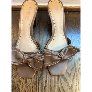 Schutz Brienne Heeled Bow Sandal Women's Size 7B thumbnail 2