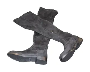 Kenneth Cole Reaction WIND-Y Boots Womens 5 Black Over The Knee Faux Suede NIB thumbnail 1