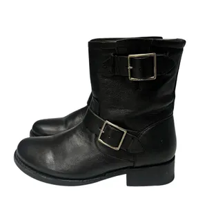 Frye Vicky Engineer Short Buckle Motorcycle Boot Black Leather Women’s Size 7 thumbnail 4