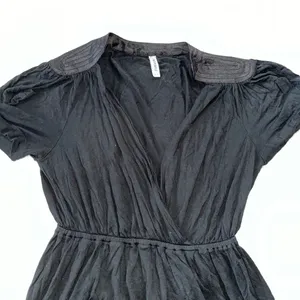 free people black cross front dress thumbnail 2