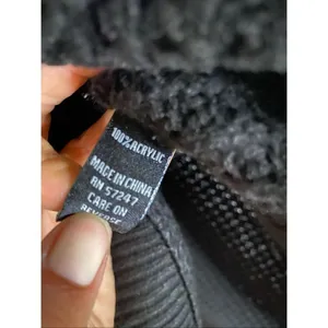 Ronnie Salloway Black Chunky Knit Button Split Side Scoop Neck Sweater M Size M thumbnail 5