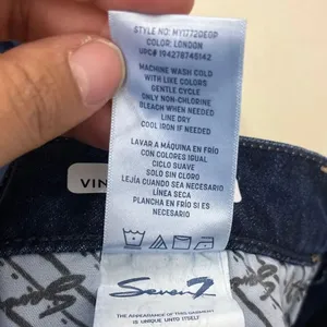 Seven7 high rise vintage straight dark wash non ripped jeans size 12 #740 thumbnail 7
