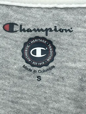Champion Kansas State Wildcats Women’s Gray Striped Sleeve V-Neck T-Shirt Small thumbnail 7