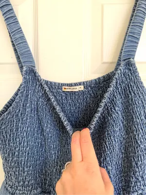 Marine Layer Selene Blue Maxi Dress Sleeveless XL thumbnail 9