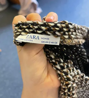 ZARA Knitted Sweater Top With Faux Fur Cuffs thumbnail 10