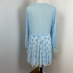 We are HAH Blue Make it a Double Reversible Lace Robe Medium Hot As Hell thumbnail 9