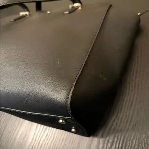 Kate Spade Simple Structured Black Tote Bag with Strap & Handles thumbnail 5